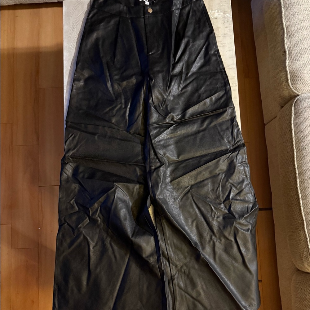 Fashion Nova Cardi B Faux Leather Pants NWT